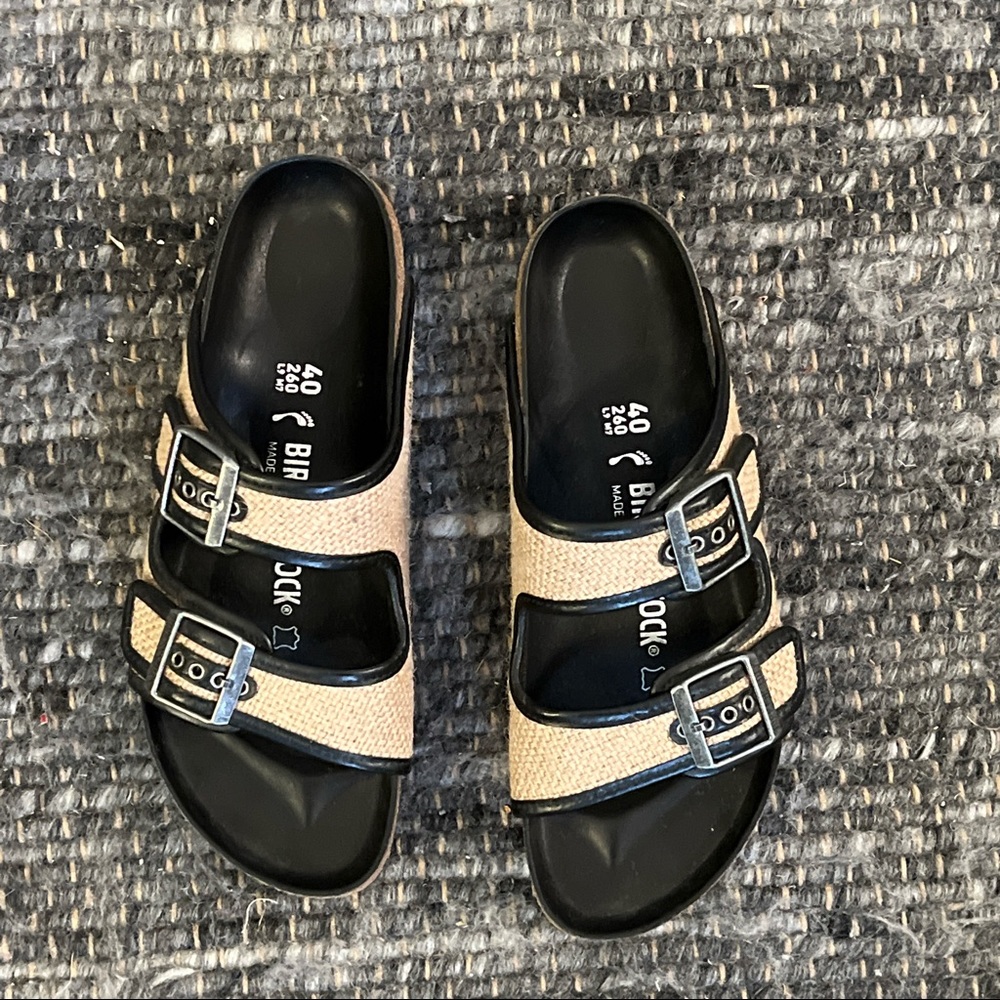 Birkenstock Arizona Jute & Leather Sandal